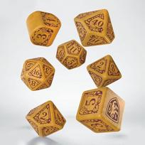 Q-workshop Harry Potter Gryffindor šiuolaikinis kauliukų rinkinys, auksinis