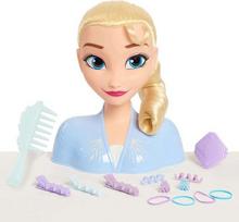 Lėlės galva plaukų šukavimui ir aksesuarai Frozen Head Elsa