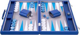 Engelhart - 250526 -pro backgammon 18", 45.5 cm - aukštos kokybės medžiagos - perlamutriniai kauliukai ir žetonai