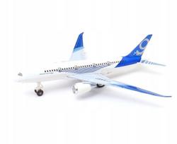 Metalinis keleivinis lėktuvas "boeing 787" su garsu ir šviesomis, 26cm