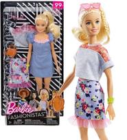 Lėlė Barbie Fashionistas blondinė + drabužių priedai Mattel