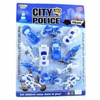 Policijos automobiliukų rinkinys 12 vnt.