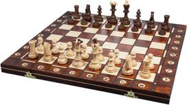 Šachmatai Senator Folding Chess 16" Brown stalo žaidimas
