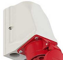 Elteco Cee sieninis lizdas 16A 5P 400V 915-6 - kilpiniam jungimui