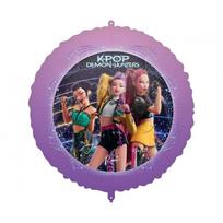 Folinis balionas „K-Pop Demon Hunters“ 46 cm – K-pop temos gimtadienio balionas