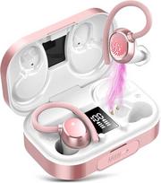 Kt1 bluetooth ausinės sportinės į ausį įdedamos ausinės belaidės bluetooth 5.3 su hd mikrofonu, išskirtinis garsas, 120 valandų grojimo laikas, ip7 vandeniui atsparios ausinės su ausų kabliukais