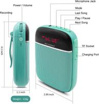 Nešiojama Bluetooth mini kolonėlė įkraunama laidinė kolonėlė su mikrofonu, skirta klasėms ir lauko veiklai mokytojams, treneriams ir kt. (mėlyna)