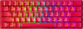 Gk61 s hot-swap mechaninė žaidimų klaviatūra - 61 klavišų daugiaspalvis rgb led apšvietimas, skirtas pc/mac žaidėjams (gateron Mechanical Silent Brown, Red)
