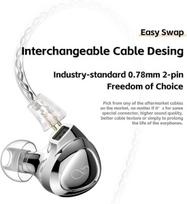 Shanling Sono Hifi ausinės, didelės raiškos 2dd+1ba Iem, trigubos dinaminės hibridinės ausinės be nuostolių, 2 kontaktų nuimamas kištukas, 3,5 mm kištukas, dvi poros keičiamų ausų kištukų