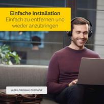 Jabra ausinių pagalvėlės evolve2 40/65 - 6 poros atsarginių ausų pagalvėlių ausinėms - juodos, vienas dydis