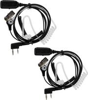 Retevis belaidės ausinės, racijos ausinės Vox, suderinamos su Rt24 Rt27 Rt622 Rb618, Uv5r 888s, Kenwood, Hyt ir kt. laisvų rankų įranga, ausinės su spiraliniu dizainu (2 vnt.)