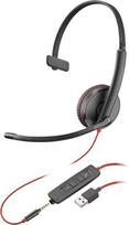 Plantronics Blackwire 3200 Mono laidinės Uc ausinės su Usb ir 3,5 mm išmaniųjų telefonų jungtimi