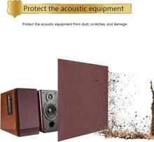 Eimsoah 1.7m x 0.5m garsiakalbio tinklelis, apsauga nuo dulkių, cheminio pluošto medžiaga didelėms garso dėžėms, scenos garso dėžėms, ktv dėžėms (ruda)