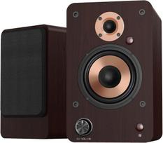 Lonpoo bluetooth lentyninė kolonėlė su 4 colių žemų dažnių garsiakalbiu, 50 w x 2 aktyvi hi-fi kolonėlė su optine, koaksialine, rca, usb, aux įvestimi, skirta televizoriui/kompiuteriui/mini plokštelių grotuvui/išmaniesiems telefonams