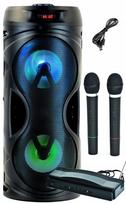 Nešiojama karaoke garso kolonėlė bluetooth usb 2 belaidžiai mikrofonai