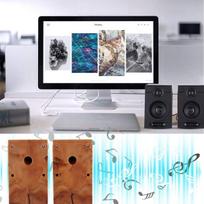 Subwoofer Paird 3 in Heavy Bass kompiuterio kolonėlė Hifi Sound kompiuterio žemų dažnių garsiakalbis su neslystančiu kilimėliu