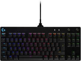 Logitech G Pro Tkl mechaninė žaidimų klaviatūra, Gx-blue Clicky jungikliai, Lightsync Rgb dizainas be skaičių klaviatūros, skirta e-sporto žaidimams, atjungiamas micro Usb laidas, Uk Qwerty išdėstymas, juoda