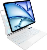 Klavišas, skirtas Ipad Air 11 colių (m3 2025/m2 2024), Air 5-osios/4-osios kartos ir Ipad Pro 11 colių (4-osios, 3-osios, 2-osios, 1-osios kartos) klaviatūra su apšvietimu, daugiajutiklis jutiklinis kilimėlis, magnetinis dizainas, plaukiojantis dizainas