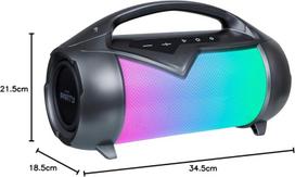 Bigben Interactive Party Lite atsparus vandeniui garsiakalbis su šviesos efektu - juodas