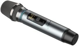 C.perkins - Mic-pro-hf - Belaidis Uhf rankinis mikrofonas su baterija ir 6.35 mm Jack imtuvu - Uhf 863-865mhz - Pilkas metalas