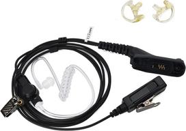 Uayesok garso vamzdelio ausinė radijo ryšio įranga su ptt mikrofonu ir ausų plastiku, skirta motorola multi pin mtp6650 dp3400 dp3401 dp3600 dp3601 dp4400 dp4600 dp4800 dp4801 walkie talkie (juoda)