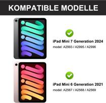 Iveoppe klaviatūra, skirta ipad mini 7 (a17 pro) 2024, dėklo klaviatūra, skirta ipad 8.3 colių 7/6 kartai, bluetooth nuimama qwertz klaviatūra, skirta mini 6a/7a kartai 8.3 colių, tamsiai žalia