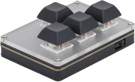 Mini klaviatūra su 4 klavišais, belaidė Usb 2.4g Bluetooth su baterija, programuojama klaviatūra, skirta biuro darbui, žaidimams, medijai, pramonei