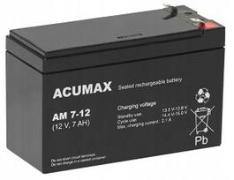 Agm Vrla Acumax akumuliatorius, nereikalaujantis priežiūros, Am 12v 7ah Am7-12 Am7, skirtas signalizacijai