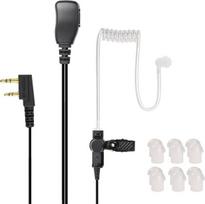 Hoornie ausinės, skirtos Kenwood radijo stotims su apvaliu atvartu mikrofonu, suderinamos su Tk-3201, Tk-3301, Tk-3401d, Tk-3501, Tk-3701d, Nx-220, Nx-320 ir daugiau! Paauksuotas kištukas + 10x ausų kištukai