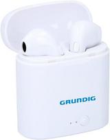 Belaidės ausinės Grundig, bluetooth ausinės, į ausį įdedamos ausinės, 400mah, baltos