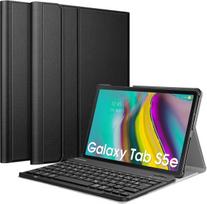 Fintie klaviatūros dėklas, skirtas samsung galaxy tab s5e 10.5 sm-t720/t725 2019 planšetiniam kompiuteriui - itin plonas lengvas apsauginis dėklas su magnetine nuimama belaide vokiška bluetooth klaviatūra, juodas