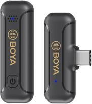 Boya By-wm3t2 mini belaidis atvartinis mikrofonas, skirtas android, 2,4 ghz plug play atlapinis mikrofonas usb-c kondensatorinis mikrofonas su rutulio charakteristikomis vaizdo įrašų įrašymui tiktok facebook youtube tiesioginei transliacijai