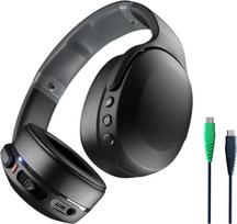 Skullcandy Crusher Evo belaidės ausinės su sensory bass, 40 valandų baterijos veikimo laikas, mikrofonas, suderinamos su Iphone, Android ir Bluetooth įrenginiais - juodos