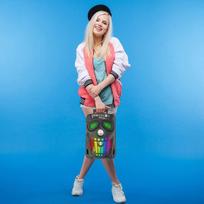 Idance Bluetooth Partybox Funky Skull Fs400 nešiojama bluetooth vakarėlių kolonėlė su šviesos efektais