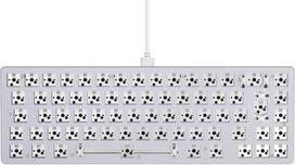 Glorious gaming gmmk 2 compact 65% barebones (tik rėmas) – mechaninis žaidimų klaviatūros pagrindas, compact tkl (65%), aliuminis, individualiai pritaikomas, rgb, international / iso išdėstymas - baltas