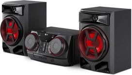 Lg ck43n xboom garso sistema 300w bluetooth usb aux įvestis sync party control ekvalaizeris mp3 grotuvas galingas garsas namams ir vakarėliams (juoda)