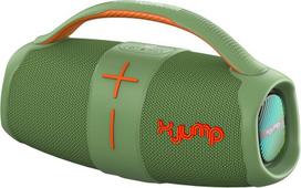 X jump xj 120 nešiojama belaidė kolonėlė, sustiprinta 40w didelės galios tws funkcija, usb aux-in, įmontuotas mikrofonas, belaidė kolonėlė, atspari vandeniui ipx5, žalia