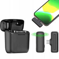 Ulanzi J11 belaidis mikrofonų rinkinys Usb-c išmanusis telefonas + Usb C įkrovimo dėklas