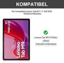 Winchking klaviatūros dėklas, skirtas lenovo tab m11 11 colių 2024, klaviatūra, skirta lenovo tab m11 planšetiniam kompiuteriui, 7 spalvų apšvietimas, magnetiškai nuimamas su qwertz išdėstymu (tamsiai žalias jutiklinis kilimėlis)