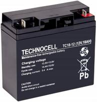 Akumuliatorius Baterija Agm Technocell Tc18 12v 18ah Tc18-12 Centralė Ups Signalizacija
