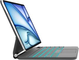 Winchking Magic Keyboard, skirta Ipad Air 11" (m2), Pro 11" (4a/3a/2a/1a) kartos ir Ipad Air 5/4, magnetinis plūduriuojantis dizainas, multi-touch valdymo skydelis, apšviesta