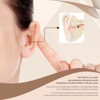 Pingaoculto šnipinėjimo ausinės Bluetooth testavimui Mini Vip Pro nematomas ausinės mobiliajam telefonui mikrofonas - nematomas ausinės belaidė laisvų rankų įranga Spicker (šnipinėjimo ausinė Vip Pro Supermini dalis