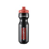 Rockbros 750 ml dviračio gertuvė, skaidriai juoda su raudonu snapeliu