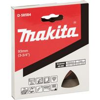 Trikampis šlifavimo popierius Makita Delta K60, 93 mm, 10 vnt., raudonas