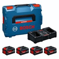 Bosch akumuliatorių ir įkroviklio rinkinys 2x EXBA18V-55 + 2x EXBA18V-80 + EXAL18V2-320