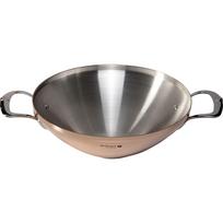 Wok keptuvė De Buyer Prima Matera 32 cm su stiklo dangčiu