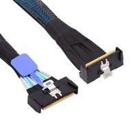Cablecc mini cool edge io mcio kampu pci-e 5.0 pci-e slimline sas 8i 74 kontaktų jungtis į 74 kontaktų mcio jungtį, 35 cm