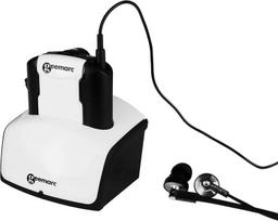 Geemarc Opticlip Cl7350 sustiprintos belaidės televizoriaus ausinės su mikrofonu ir optine jungtimi (iki 125 Db) - tono ir balanso valdymas