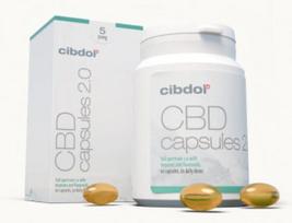 Cibdol CBD minkštosios kapsulės 5 % – 500 mg CBD, 60 kapsulių