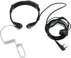 Retevis Etk002 radijo gerklės mikrofonas, 2 kontaktų ausinės, suderinamos su Rt5r Rt85 Rt86 Rt24 Rt27 Baofeng Uv 5r Bf-88e Bf-888s Kenwood Esynic Radioddity racijomis (1 vnt.)
